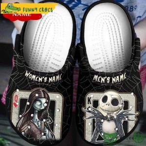 Custom King And Queen Jack And Sally Crocs Clog Shoes