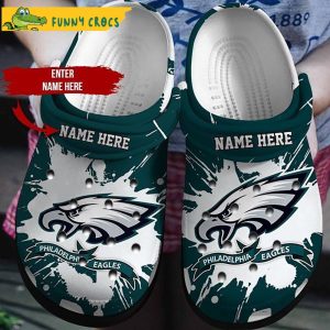 Custom Name American Eagles Ncaa Football Crocs