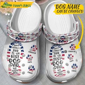 Custom Name Dad Dog Crocs 2