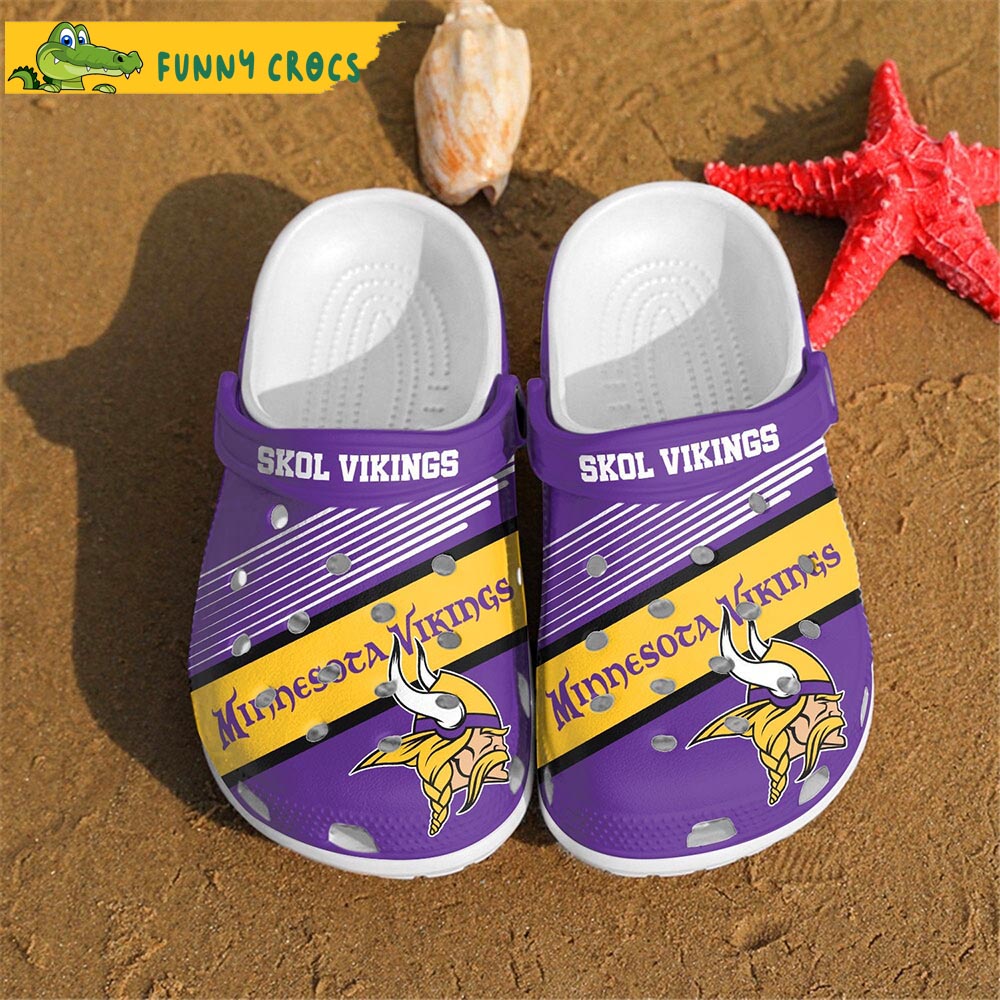 Custom Skol Minnesota Vikings Crocs - Discover Comfort And Style Clog Shoes  With Funny Crocs