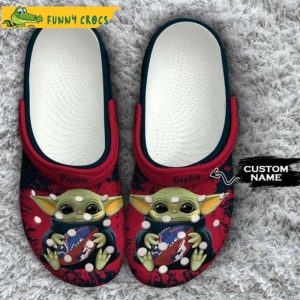 Custom Houston Texans Baby Yoda Crocs