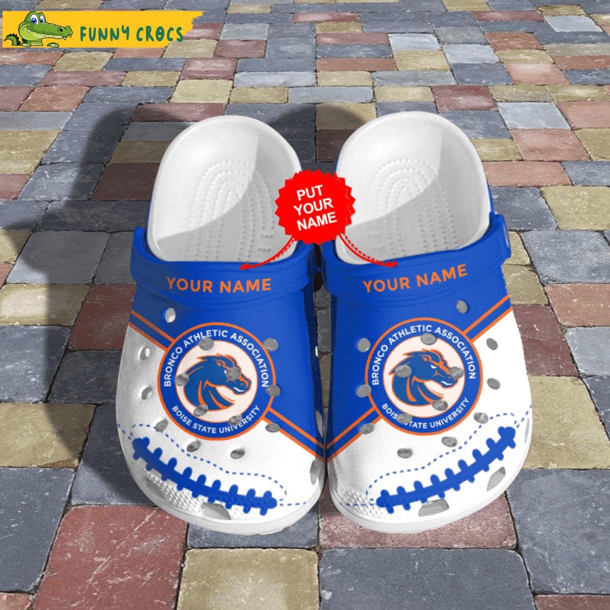 Customized Boise State Broncos NCAA Crocs Slippers