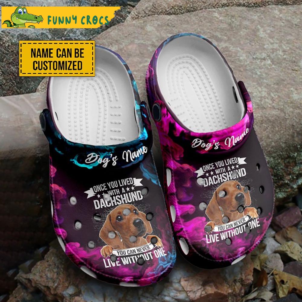Customized Dachshund Crocs Clog Shoes