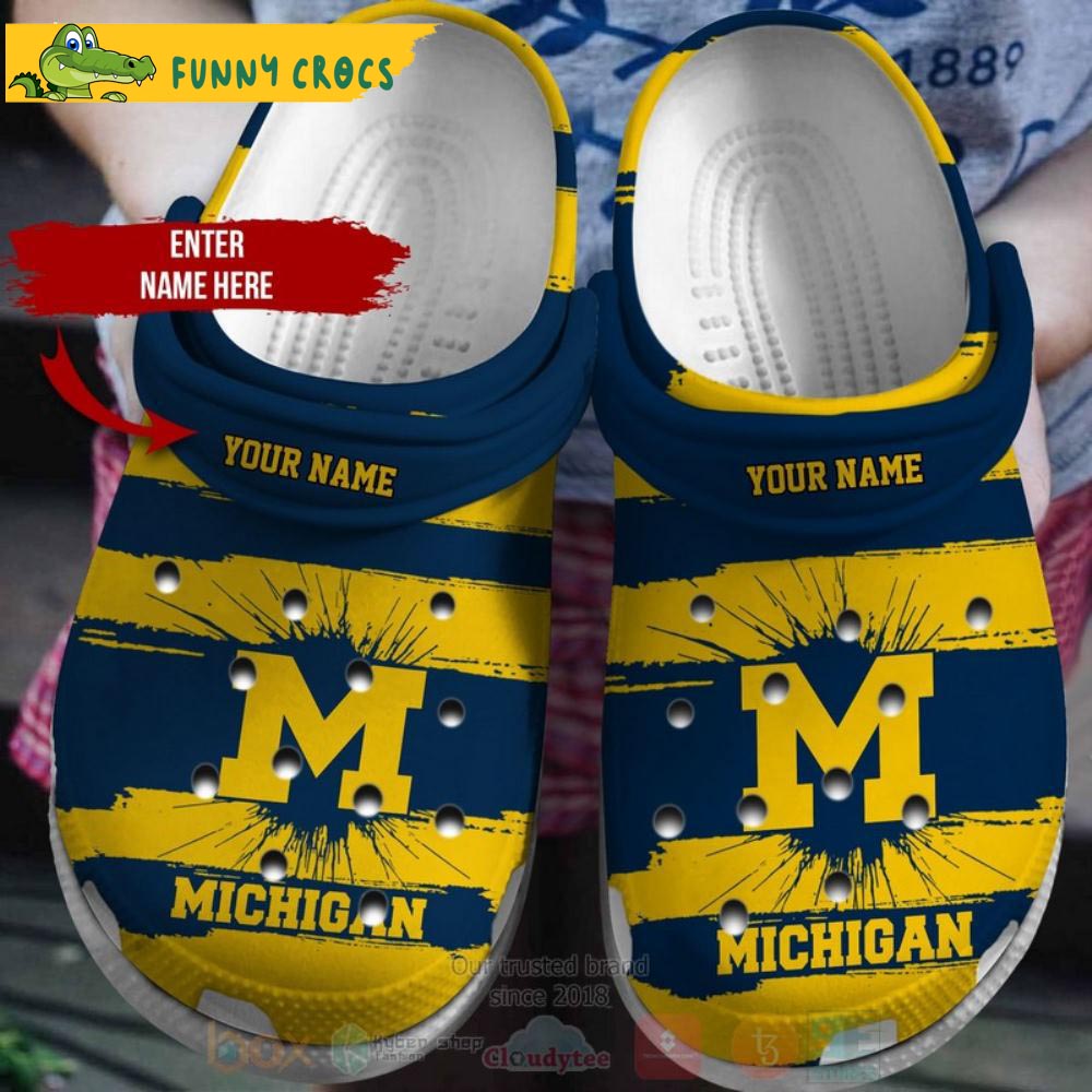 Customized Michigan Wolverines Football Ncaa Crocs