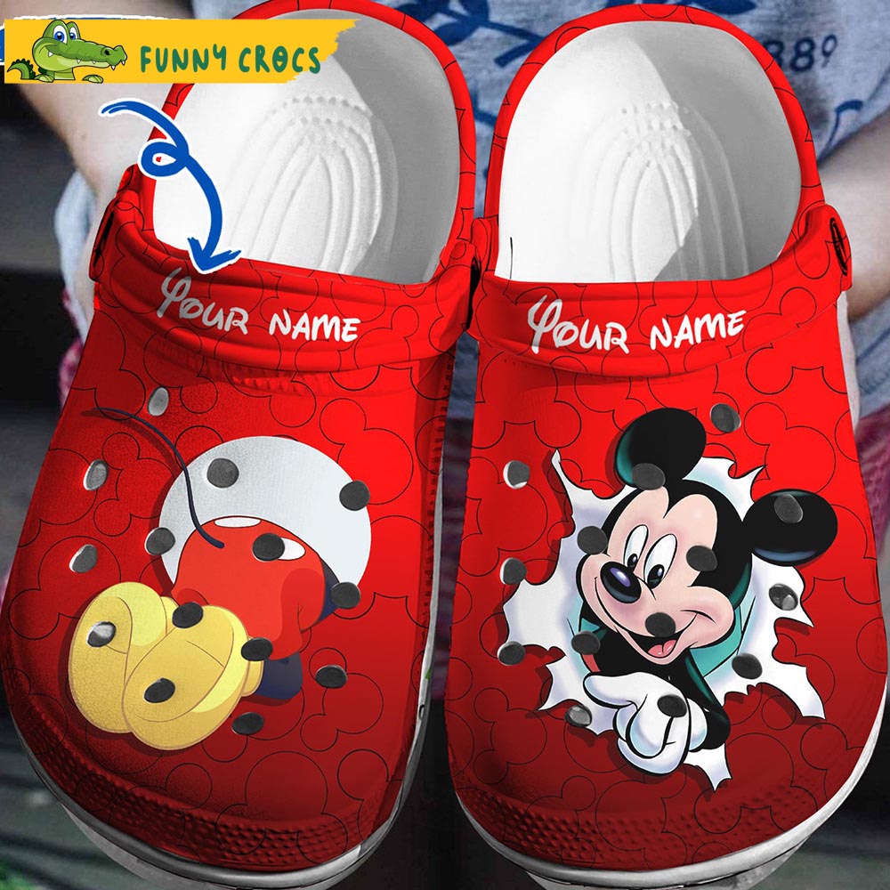 Customized Mickey Mouse Disney Crocs Slippers