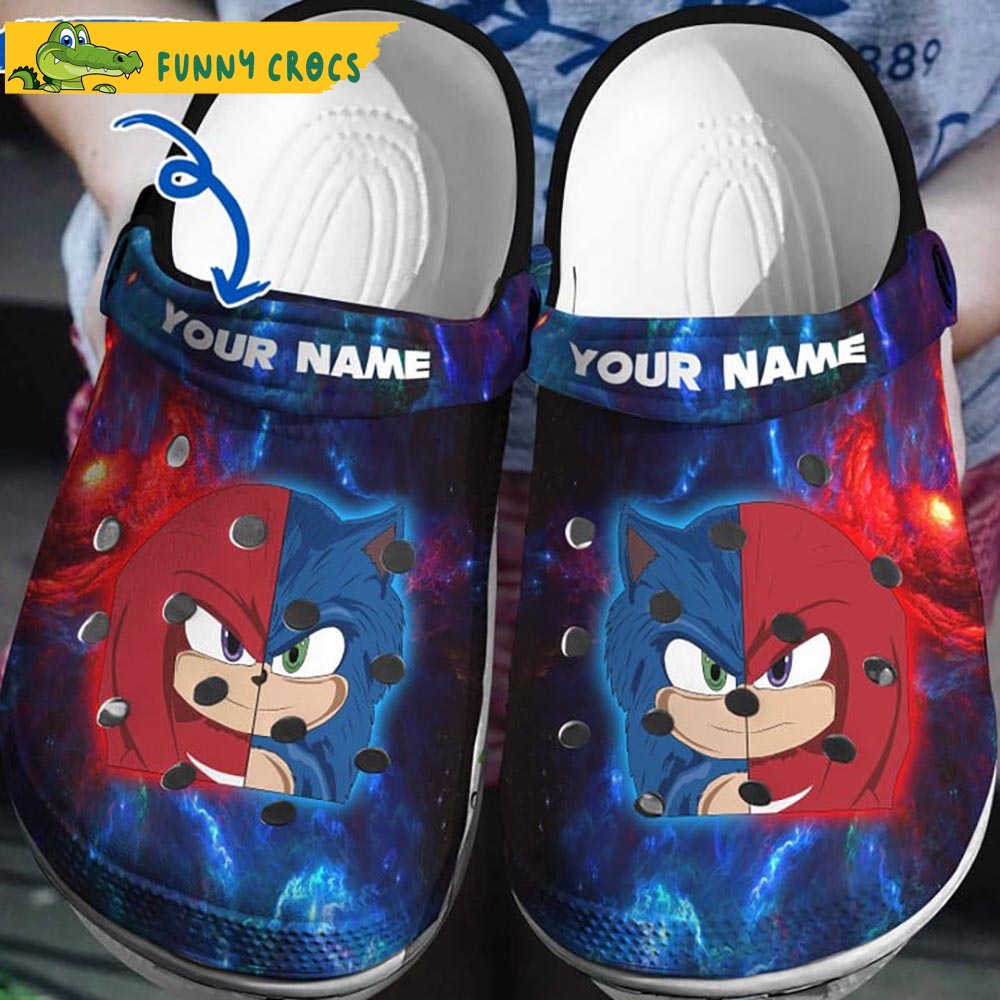 Customized Sonic The Hedgehog Crocs Clog Shoes