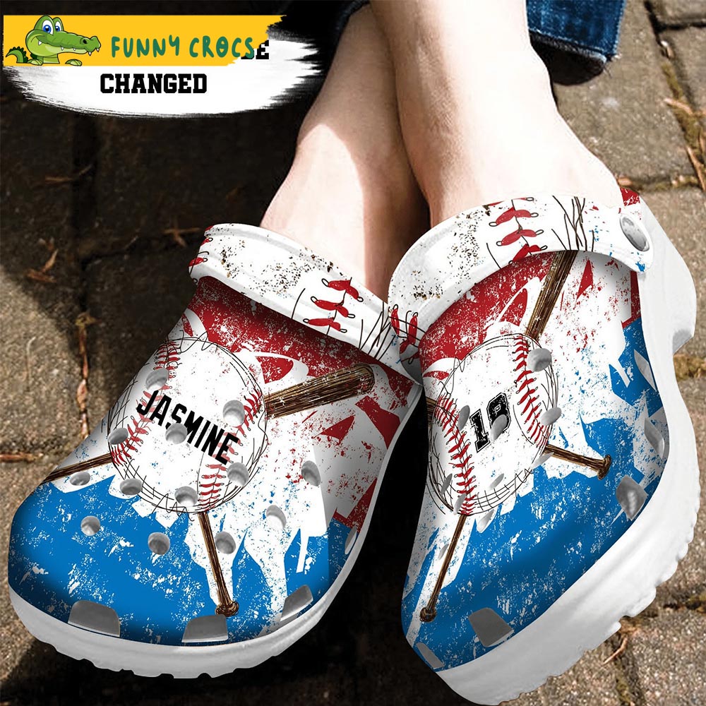 Customized Watercolor Baseball Gifts Crocs - Step into style with Funny ...