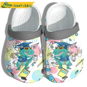 Cute Dinosaur Back To School Crocs Clog Shoes
