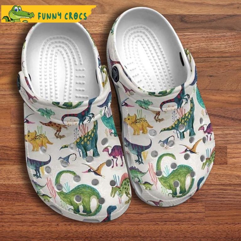 Dinosaur Cartoon Jurassic Park Crocs - Discover Comfort And Style Clog ...