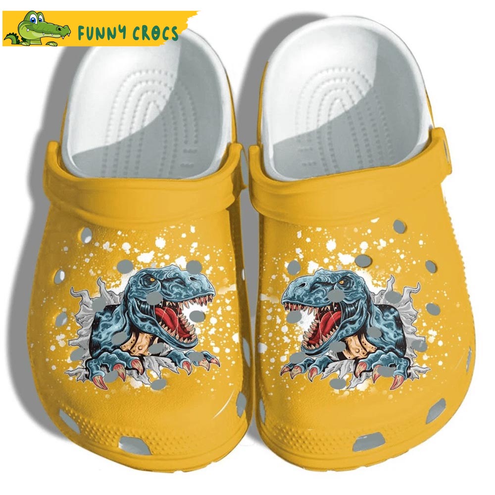 Dinosaur T-Rex Jurassic Park Crocs Slippers