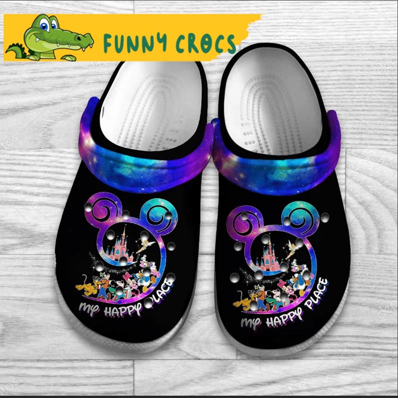 Disney My Happy Place Mickey Mouse Crocs - Discover Comfort And Style ...