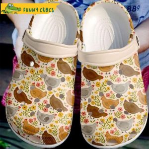 Farmer Chicken Floral Gifts Crocs Clog Shoes