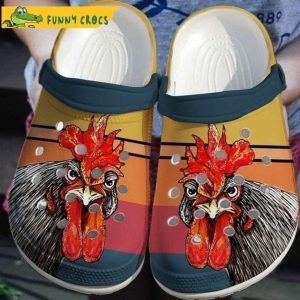 Farmhouse Rooster Chicken Crocs Clog Shoes