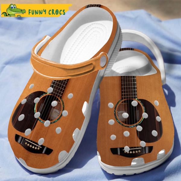 Funny Acoustic Guitar Crocs Clog Shoes