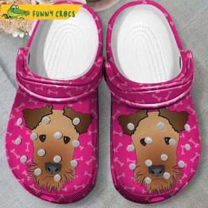 Funny Airedale Dog Crocs 2