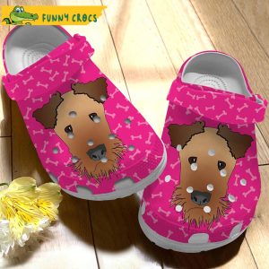Funny Airedale Dog Crocs 3