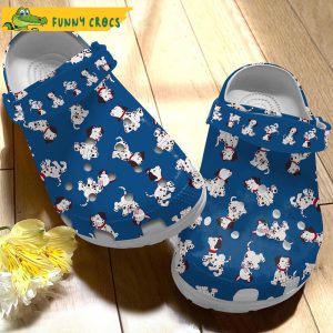 Funny Blue Dalmatian Dog Crocs 3