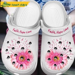 Funny Breast Cancer Pink Crocs Slippers