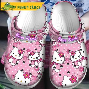 Funny Custom Hello Kitty Crocs Clog Shoes