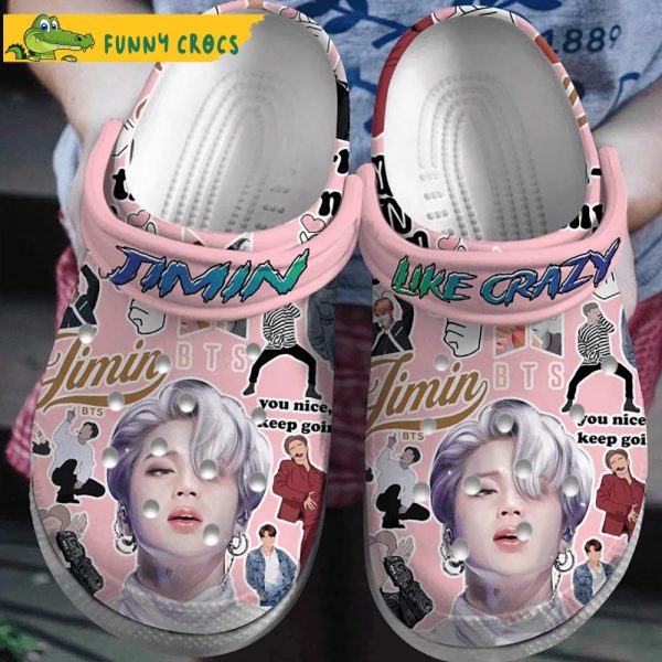 Funny Jimin Pink Bts Crocs