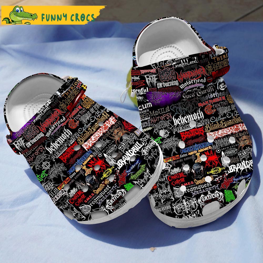 Funny Music Metal Rock Band Crocs - Step into style with Funny Crocs