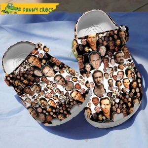 Funny Nicolas Cage Crocs Clog Shoes 3