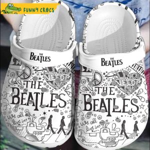 Funny Pattern Beatles Crocs
