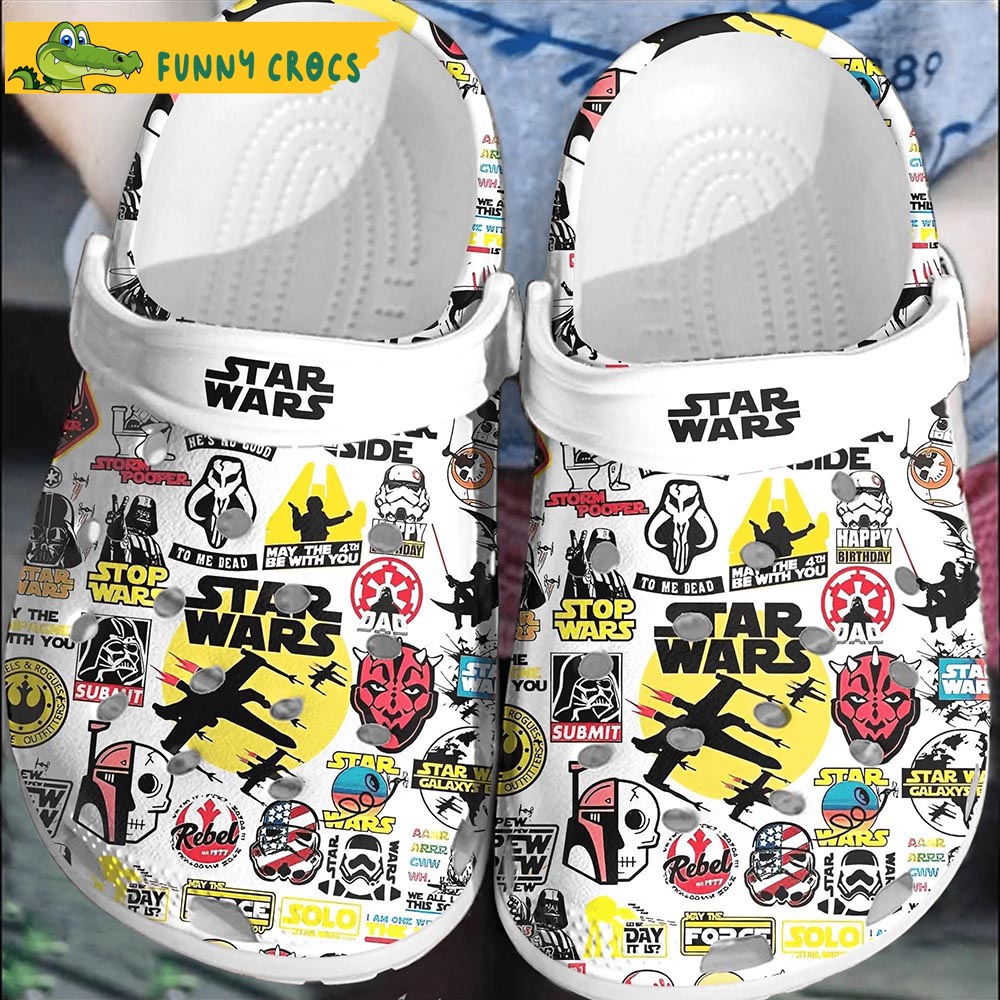 Funny Pattern Star Wars Crocs Clog Shoes