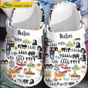 Funny Patterns The Beatles Crocs