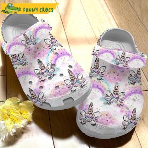 Funny Rainbow Unicorn Crocs Slippers 3
