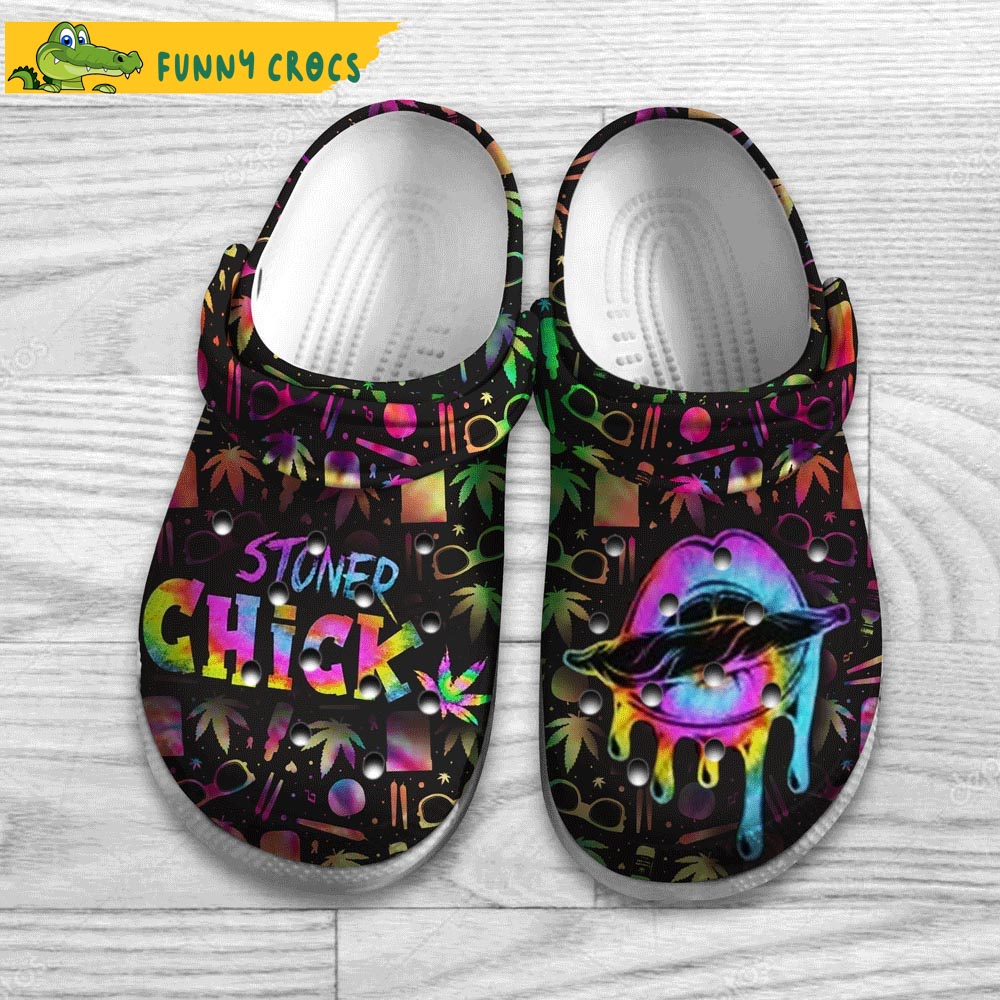 Funny Stoner Chick Weed Crocs
