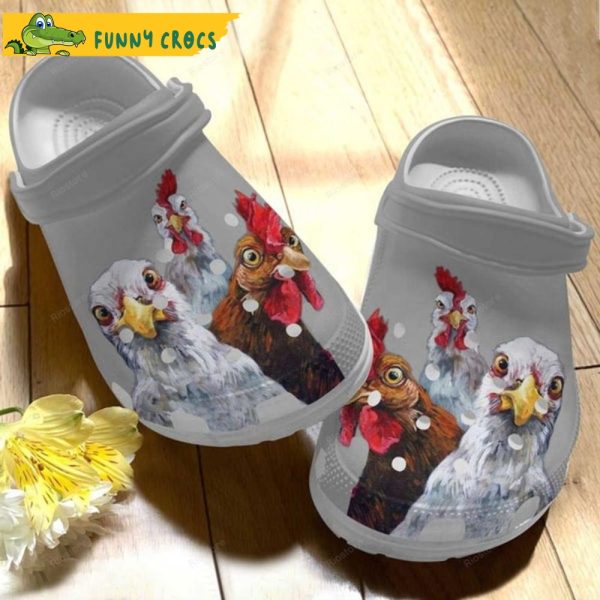 Funny Trio Chicken Gifts Crocs Clog Shoes