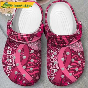 Get Pink Breast Cancer Crocs Slippers