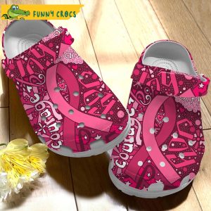 Get Pink Breast Cancer Crocs Slippers 3