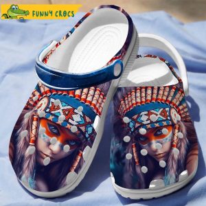 Girl Limited Edition Native American Crocs 1