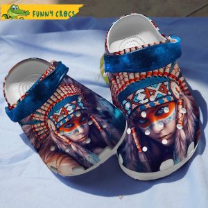 Girl Limited Edition Native American Crocs 3