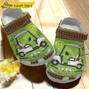 Funny Car Golf Crocs Clog Shoes