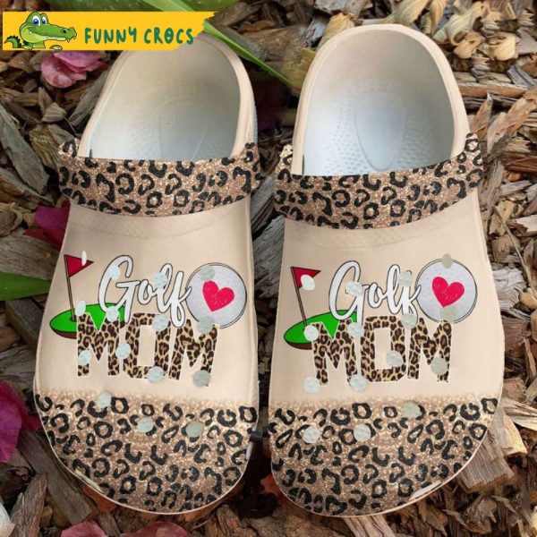 Golf Mom Cheetah Funny Crocs - Discover Comfort And Style Clog Shoes ...