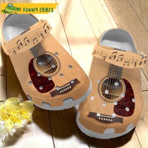 Guitar Wood Crocs Clog Shoes