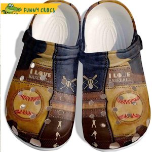 I Love Baseball Gifts Crocs Clog Shoes