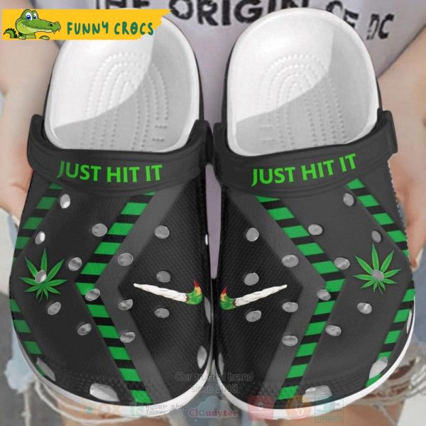 Just Hit It Cannabis Crocs Clog Shoes