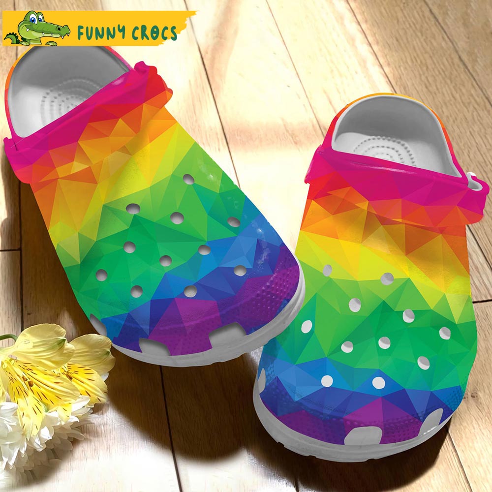 LGBT Art Crocs Slippers - Discover Comfort And Style Clog Shoes With ...