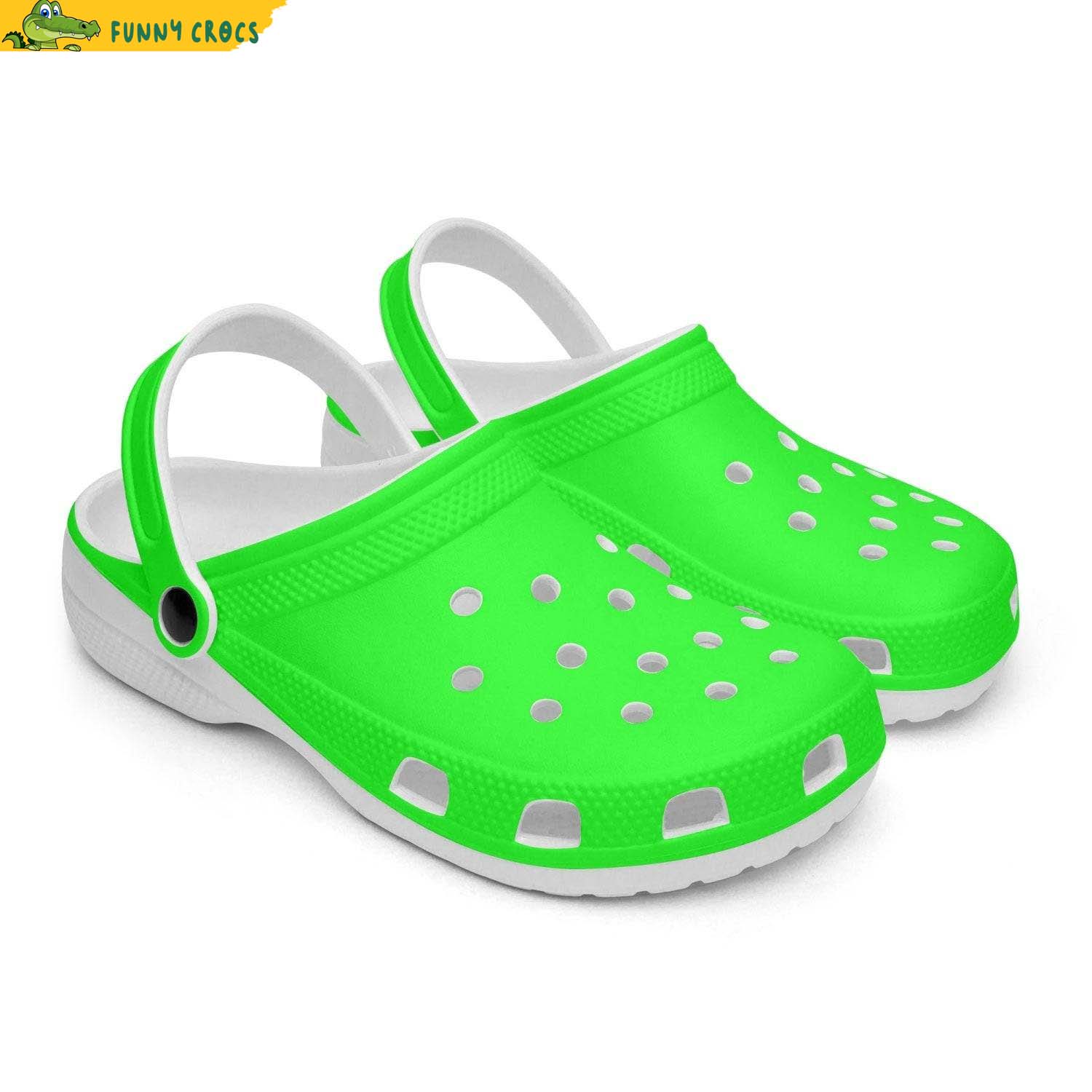 Green - Step style with Funny Crocs