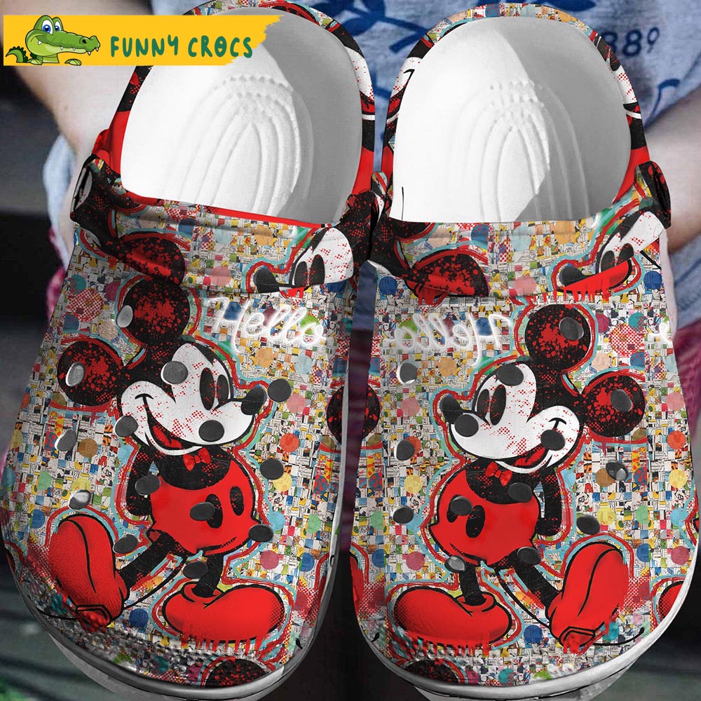 Magical Mickey Mouse 3D Crocs Clog Shoes