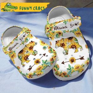 Mama Bear Sunflower Gifts Crocs 1