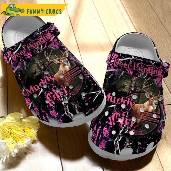 Muddy Girl Deer Hunting Crocs Clog Shoes