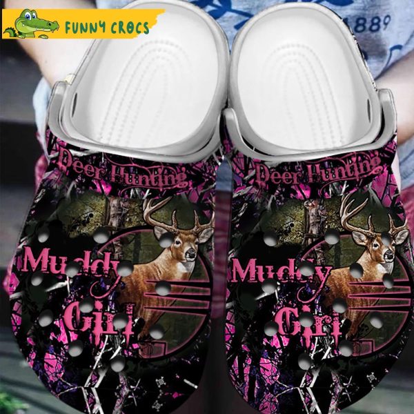 Muddy Girl Deer Hunting Crocs Clog Shoes