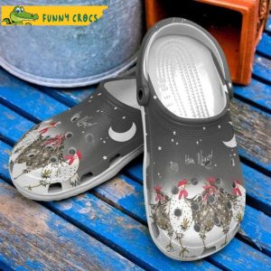 Night Funny Chicken Crocs Clog Shoes