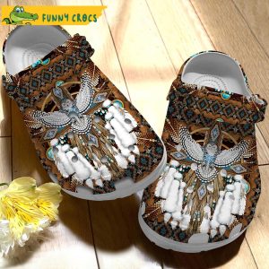 Owl Native American Gifts Crocs Clog Shoes 3