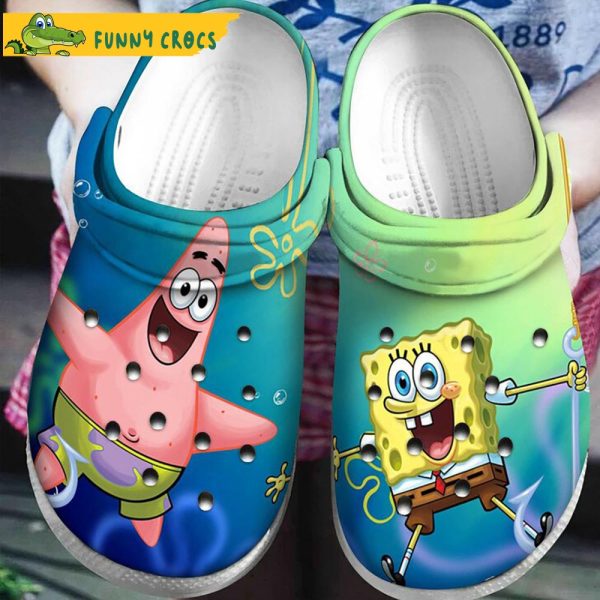 Patrick Star And Spongebob Crocs Slippers